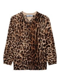 Prada Printed Cashmere Cardigan | Saks Fifth Avenue at Saks Fifth Avenue