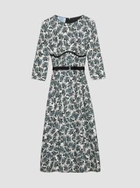 Prada Printed Pongé Dress | Saks Fifth Avenue at Saks Fifth Avenue