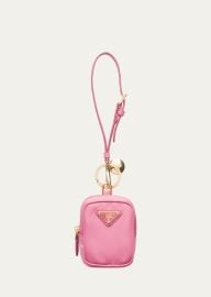 Prada Re-Edition 1978 Nylon Keychain Pouch - at Bergdorf Goodman
