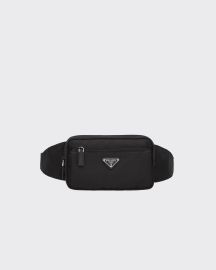 Prada Re Nylon and Saffiano leather belt bag at Prada