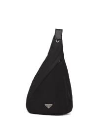 Prada Re-Nylon logo-plaque Backpack Black at Farfetch