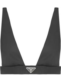 Prada Re-Nylon logo-plaque Bralette - at Farfetch