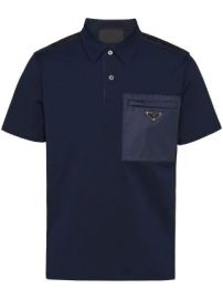 Prada Triangle logo polo shirt at Farfetch