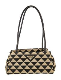 Prada Triangolo Jacquard Shoulder Bag at The Real Real