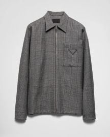 Prada Wool zipper shirt at Prada