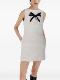 Prada bow-detail Sleeveless Dress White at Farfetch