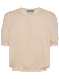 Prada short-sleeved Cashmere Cardigan - at Farfetch