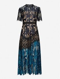 Prairie floral-embroidered midi dress at Selfridges