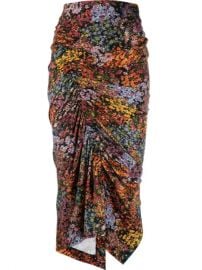 WornOnTV: Marie’s floral ruched top and skirt on The Talk | Marie ...