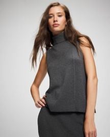 Premier Knit Sweater Turtleneck Sleeveless Top Soma at Soma