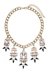 Premium crystal spike collar necklace at Topshop