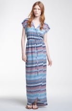 Presley Skye Cap Sleeve Print  Maxi Dress at Nordstrom