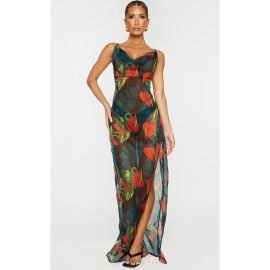 Pretty Little Thing Sheer Floral Maxi Summer Dress - Ireland at Etsy