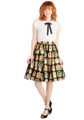 Pretty as a Purr-trait Skirt at ModCloth