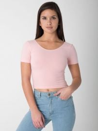 Pretty in Pink Crop Tee at American Apparel