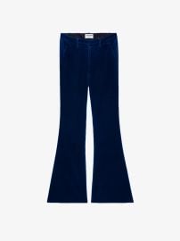 Prevy Velvet Pants pants blue women ZadigampVoltaire at Zadig & Voltaire