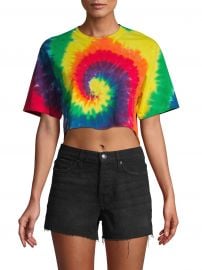 WornOnTV: Erin’s cropped tie dye tee on E! News Daily Pop | Erin Lim ...