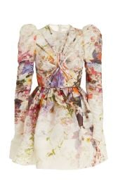 Prima Paneled Linen-Silk Mini Dress By Zimmermann at Moda Operandi