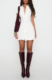 Princess Polly Covey Mini Shirtdress at Nordstrom