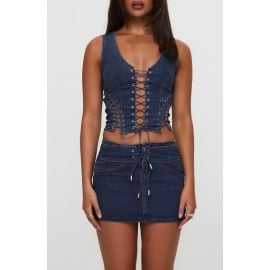 Princess Polly Edenette Lace-Up Corset Top at Nordstrom