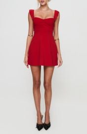 Princess Polly Landon Lace-Up Minidress at Nordstrom
