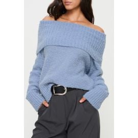 Princess Polly Parkley Off the Shoulder Bouclé Sweater at Nordstrom
