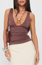Princess Polly Sublime Ruched Tank at Nordstrom