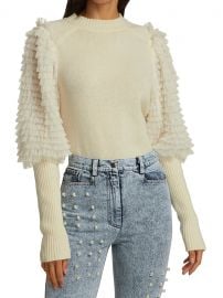 Princess Textured Puff-Sleeve Sweater at Saks Fifth Avenue