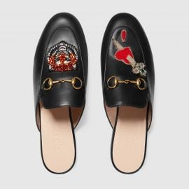 Princetown Slipper with Appliques by Gucci at Gucci