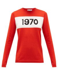 Print 1970-intarsia wool sweater  Bella Freud  FASHION US at Matches