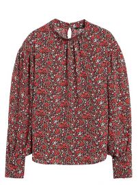 Print Bishop-Sleeve Top by Banana Republic at Banana Republic