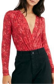 Print Long Sleeve Bodysuit by Free People at Nordstrom