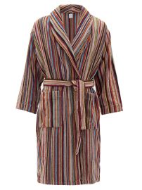 Print Signature stripe cotton bathrobe  Paul Smith  FASHION US at Matches