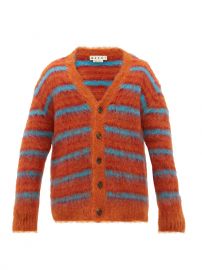 Print Striped mohair-blend cardigan  Marni  FASHION US at Matches