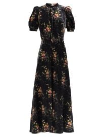 Print Tracy puff-sleeve floral-print velvet dress  Brock Collection  FASHION US at Matches