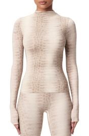 Print Turtleneck Top at Nordstrom