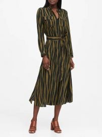 Print Utility Shirt Dress by Banana Republic at Banana Republic