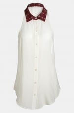 Print collar tunic by Wayf at Nordstrom