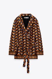 Printed Blazer with Zara at Zara