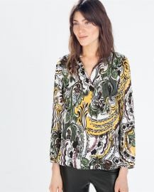 Printed Blouse at Zara