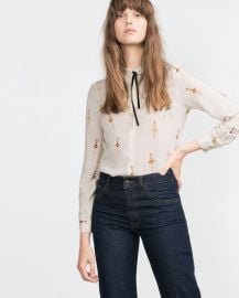 Printed Blouse at Zara