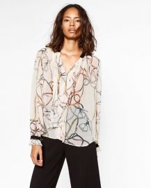 Printed Blouse at Zara