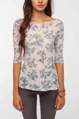 Printed Boatneck Top by BDG at Urban Outfitters