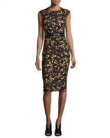 Printed Bodycon Zip Dress by Alexander McQueen at Neiman Marcus