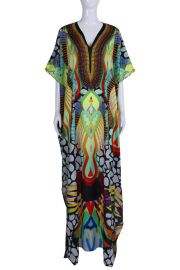 Printed Caftan Long Dress - Designer Caftans For Women Colours of Fashion at Colours of Fashion