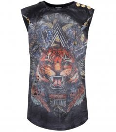 Printed Cotton T-Shirt by Balmain at Mytheresa