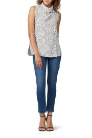 Printed Cowl Neck Shell Top by Adam Lippes for 120 Rent the Runway at Rent The Runway