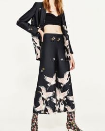 Printed Culottes x at Zara