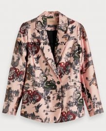 Printed Double Breasted Blazer at Scotch and Soda