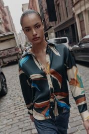 Printed Flowy Shirt at Zara